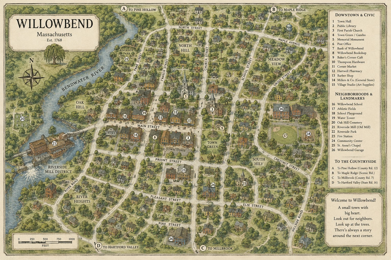 Willowbend Park Map